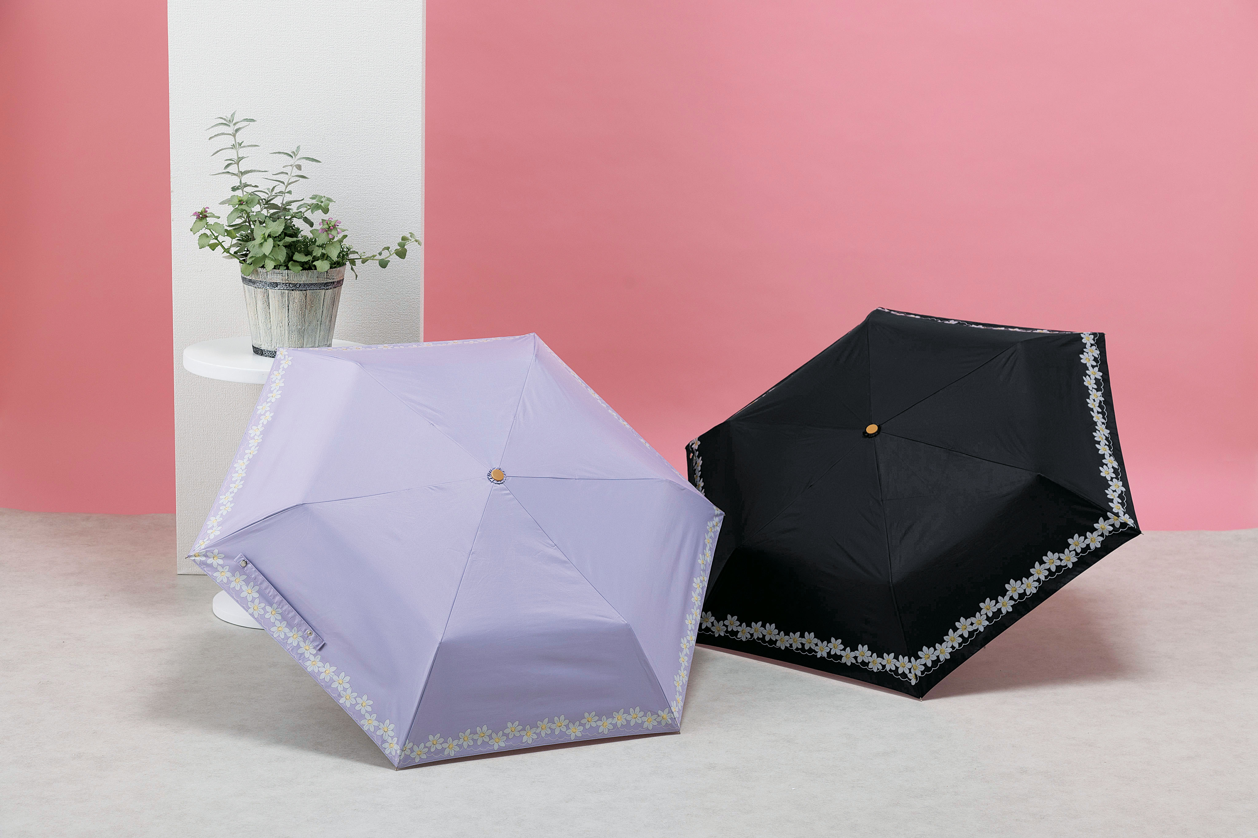 ループフラワー／晴雨兼用折りたたみ傘