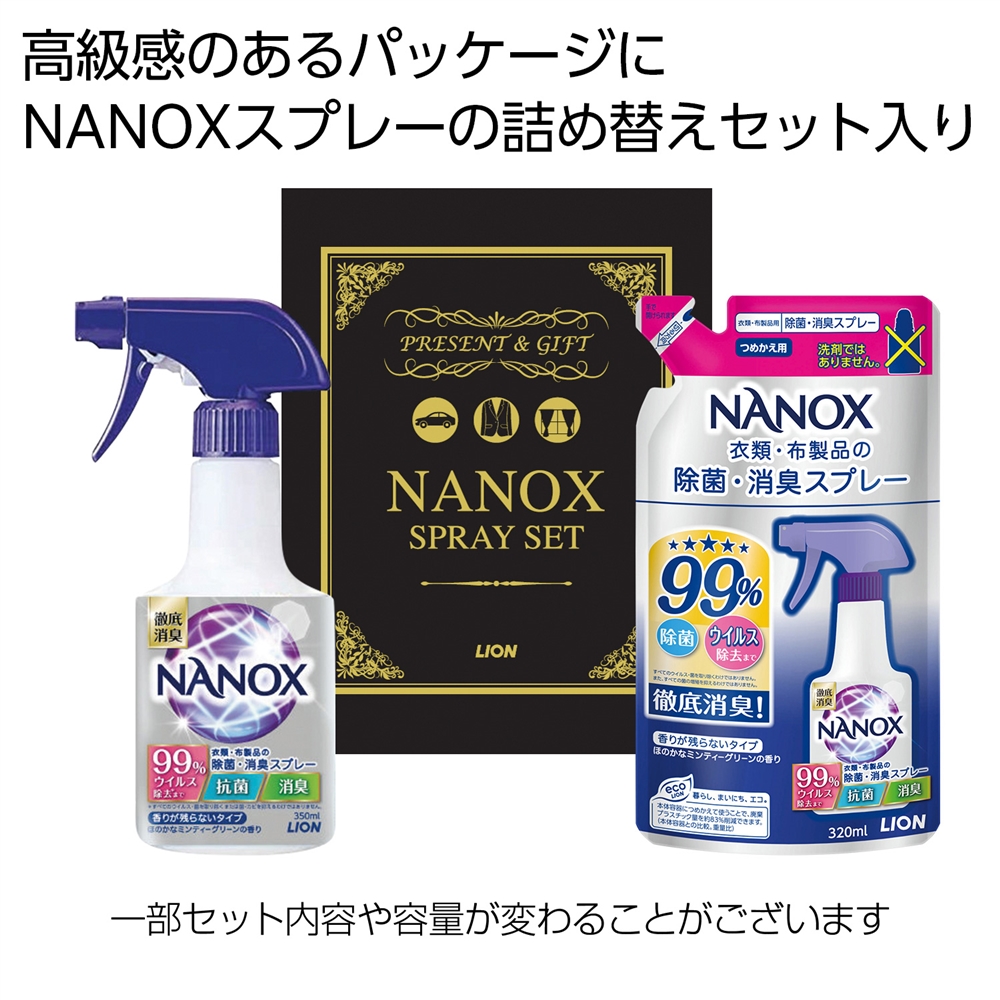ＮＡＮＯＸスプレーギフト２点セット