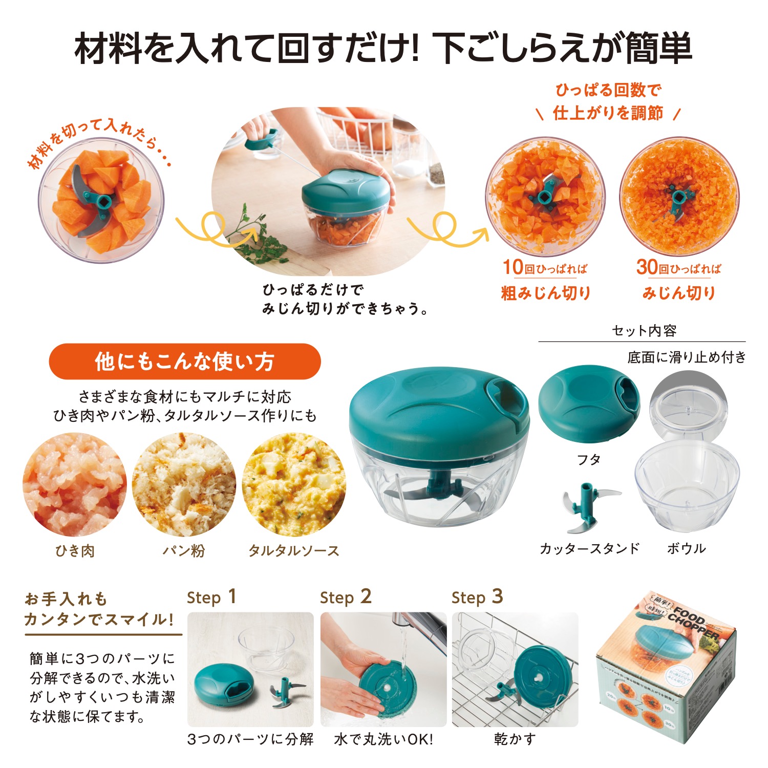 簡単!時短!フードチョッパー