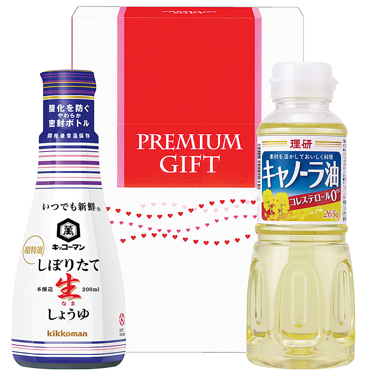 しぼりたて生しょうゆ＆キャノーラ油ギフトセット