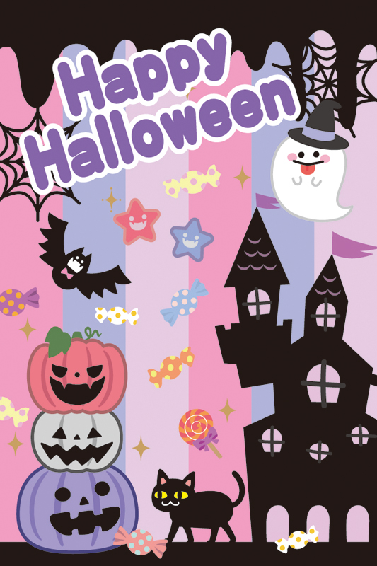 ハーフタペストリー ゆめかわハロウィン