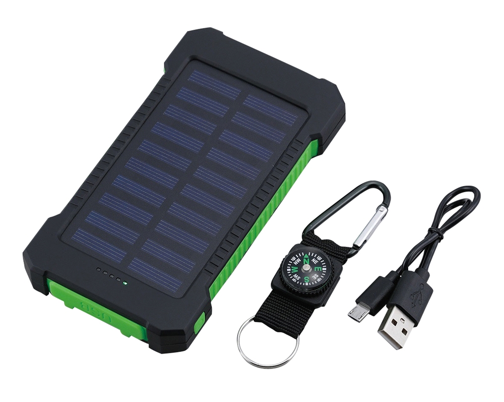 ソーラー＆ＵＳＢ充電パワーチャージャー８０００ｍＡｈ