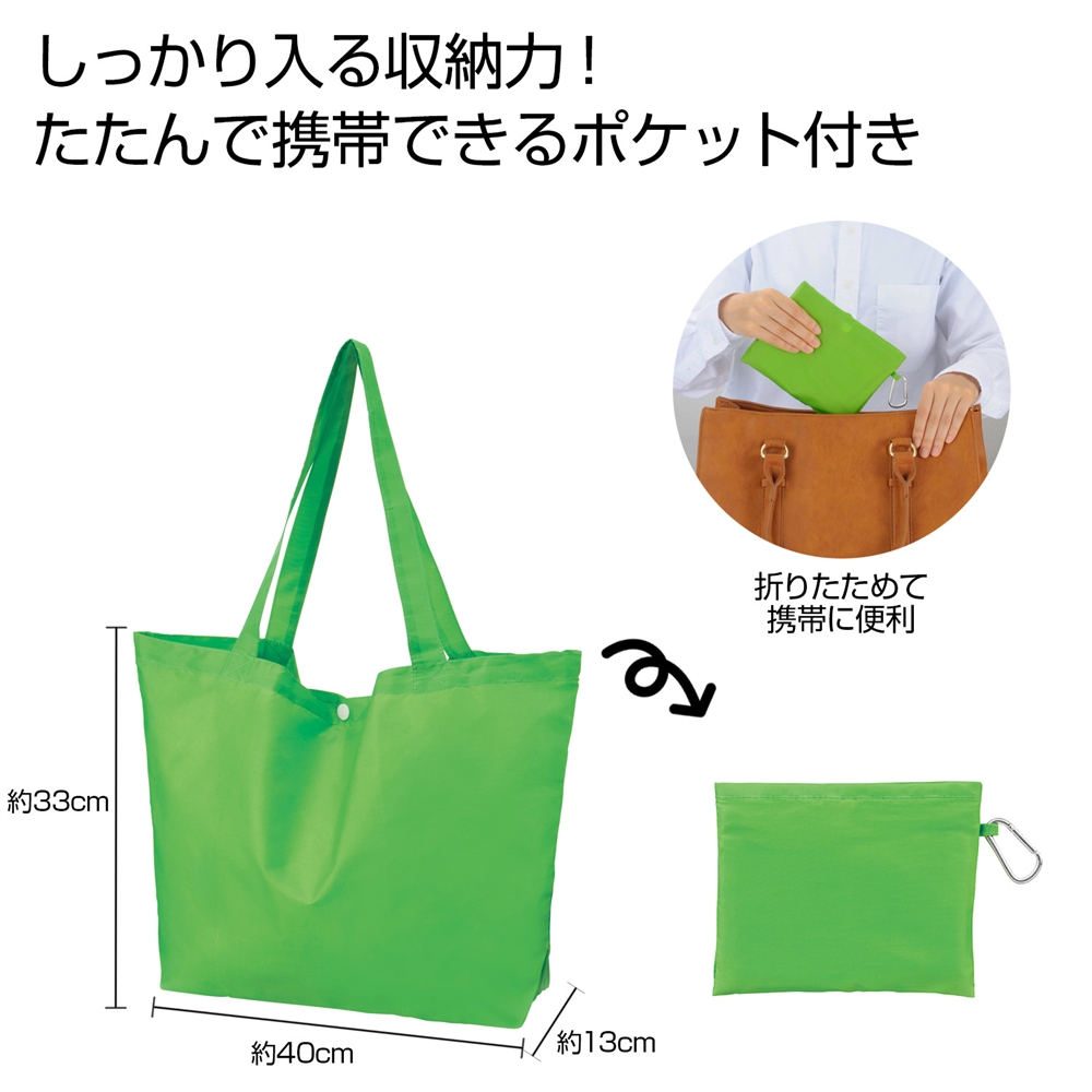Ｅｃｏｌｏｒ　折りたたみビッグバッグ（グリーン）