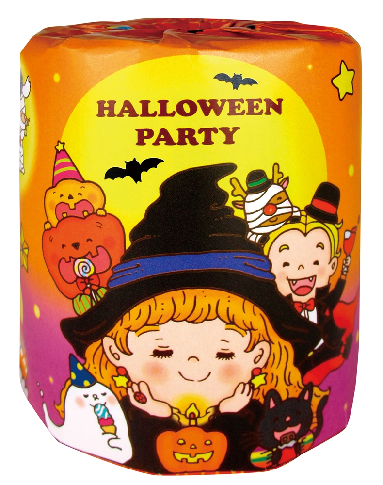 ハロウィンパーティートイレットプリントロールダブル（３０ｍ）