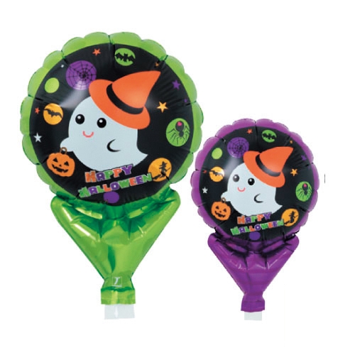 ハロウィン手持ちバルーン１本（キュートゴースト）