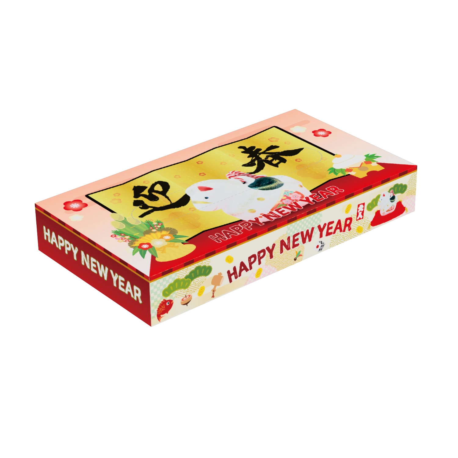 迎春BOXティッシュ40W 午