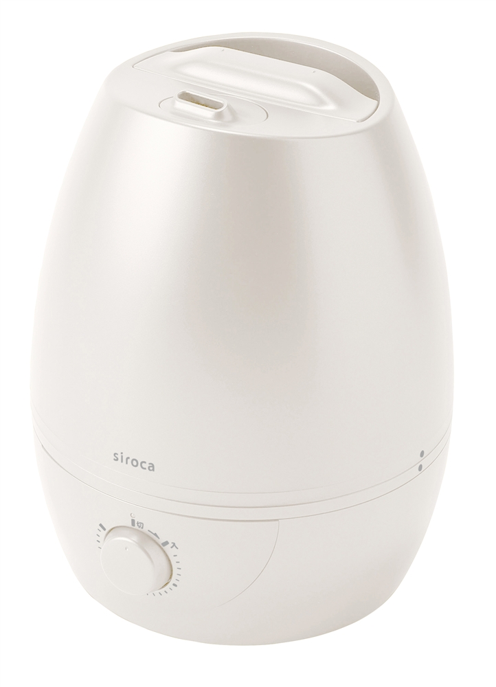 siroca　超音波加湿器5L（シルキーホワイト）
