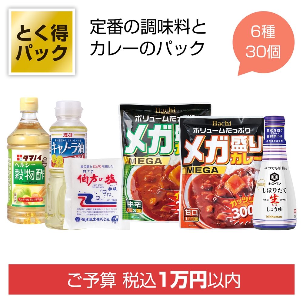 とく得パック　調味料＆カレー３０個