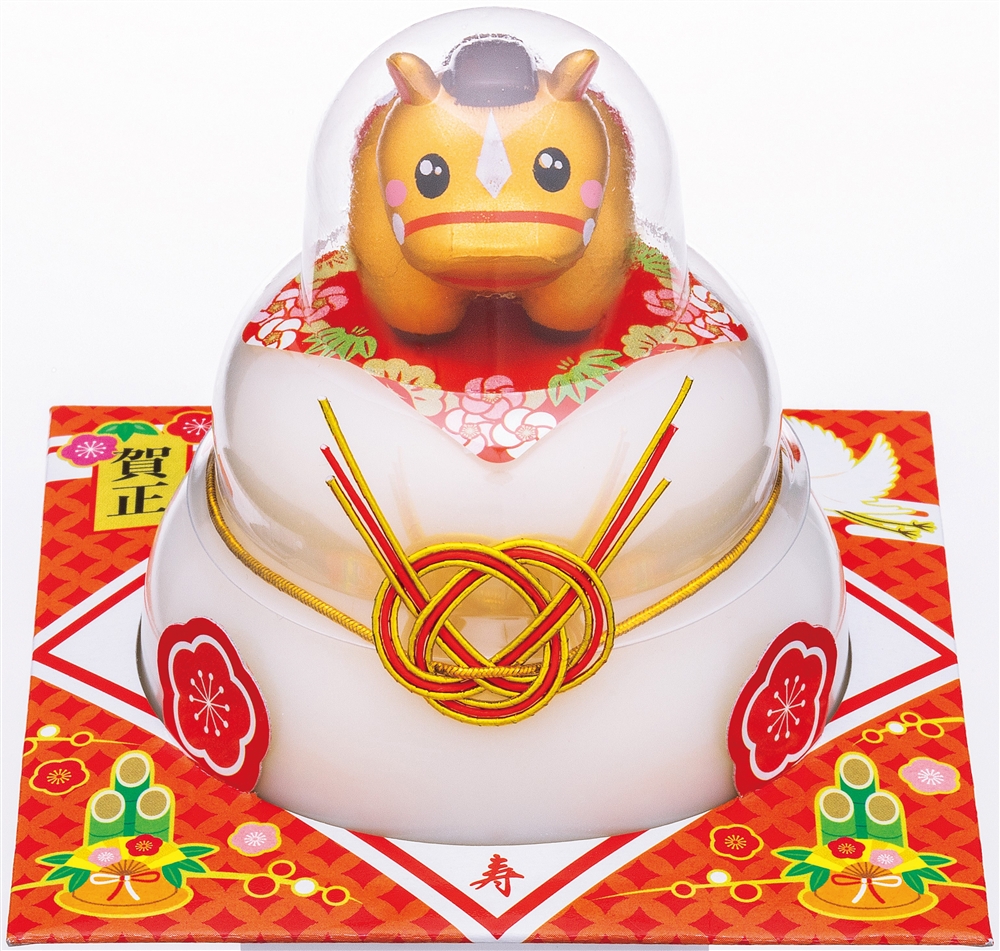 お鏡餅　福招き　干支160g