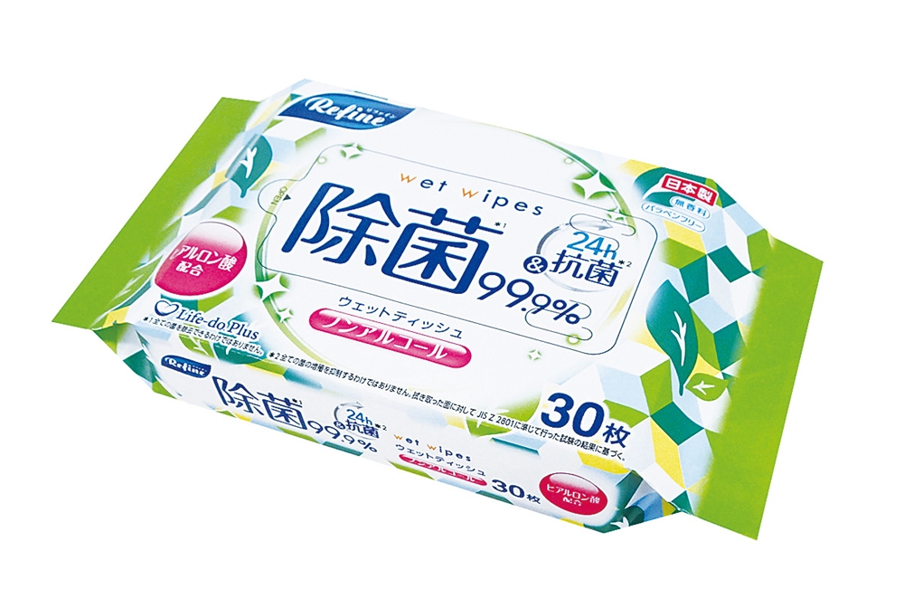 リファイン　ノンアルコール除菌おでかけウェット３０枚