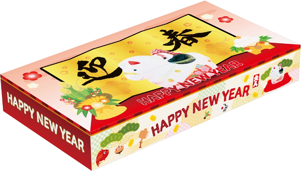 迎春干支ＢＯＸティッシュ40Ｗ