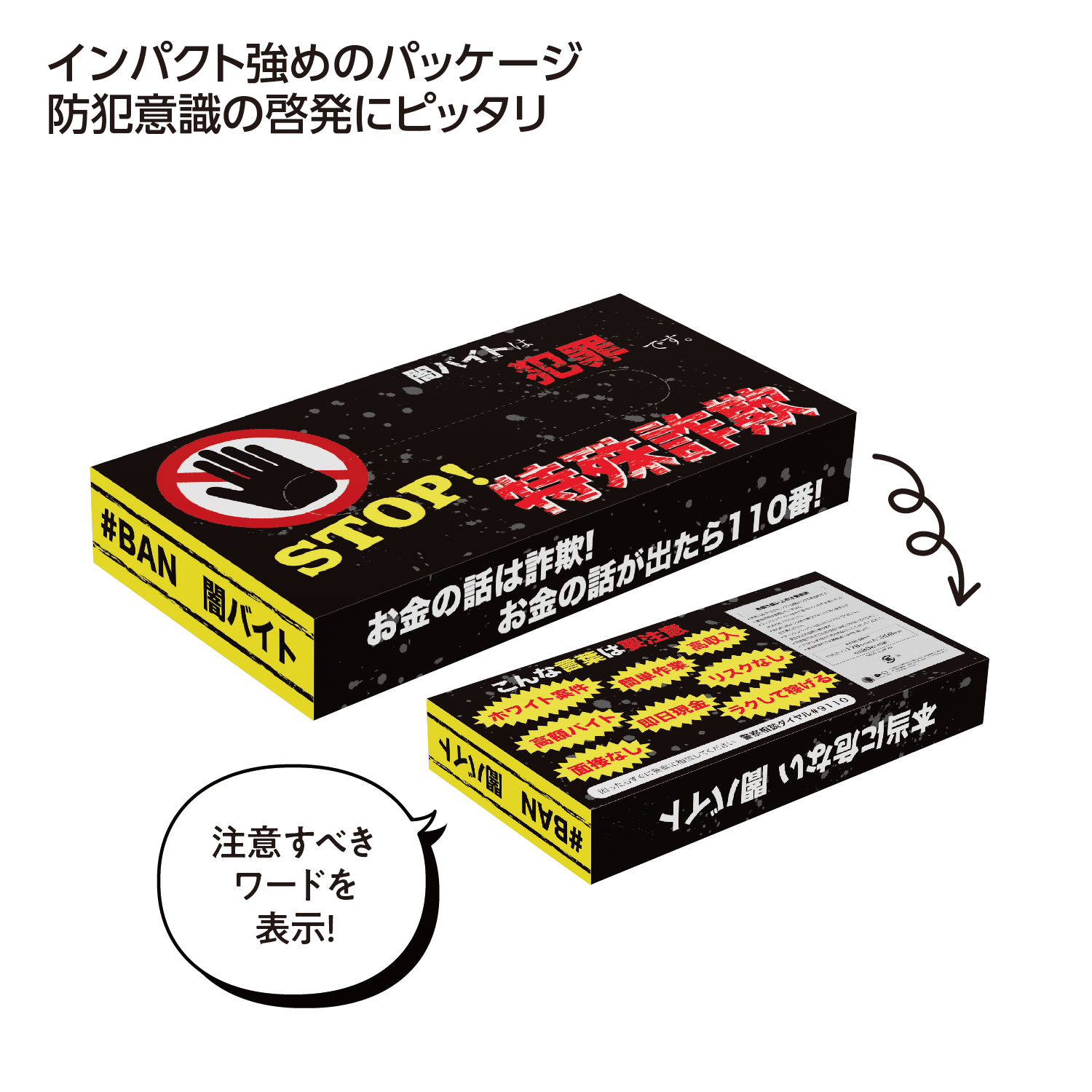 STOP!特殊詐欺BOXティッシュ40W