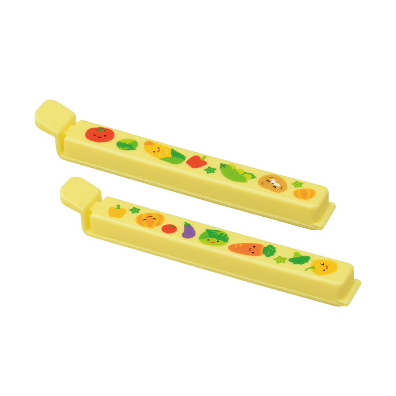 お野菜柄のマグネット付きフードクリップ(2個組)
