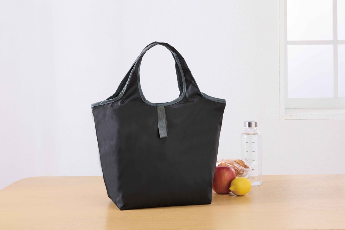 プレント／たためる保冷温バッグ　■ブラック