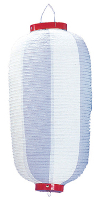 ビニール九長提灯(輸入) 水/白