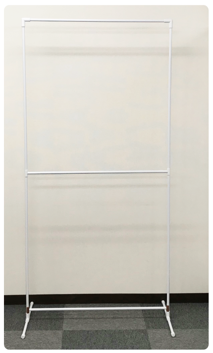 タペストリースタンド半月16φ用白4ケ付