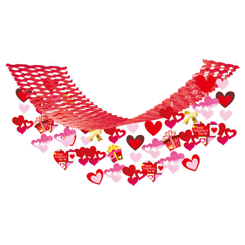 デコレーションバレンタインプリーツハンガー