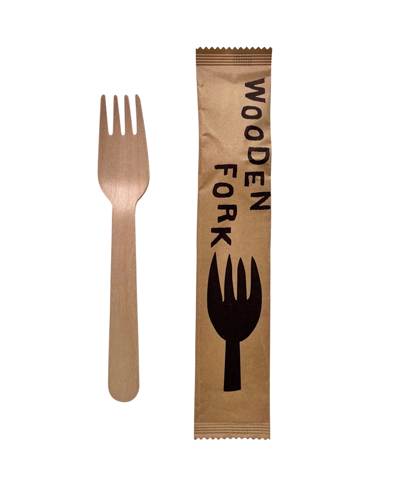 WOODEN カトラリー1本(フォーク)