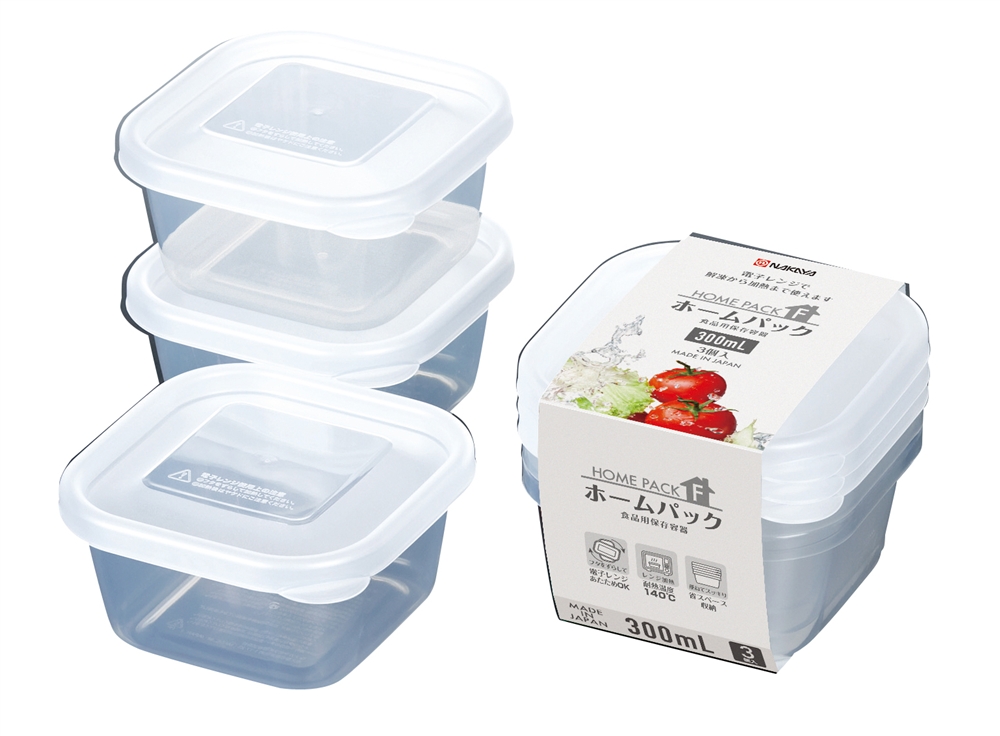 ホームパック300ml3個組(クリア)