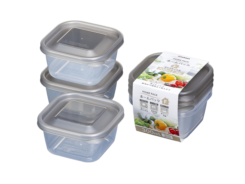 ホームパック300ml3個組(ブラウン)