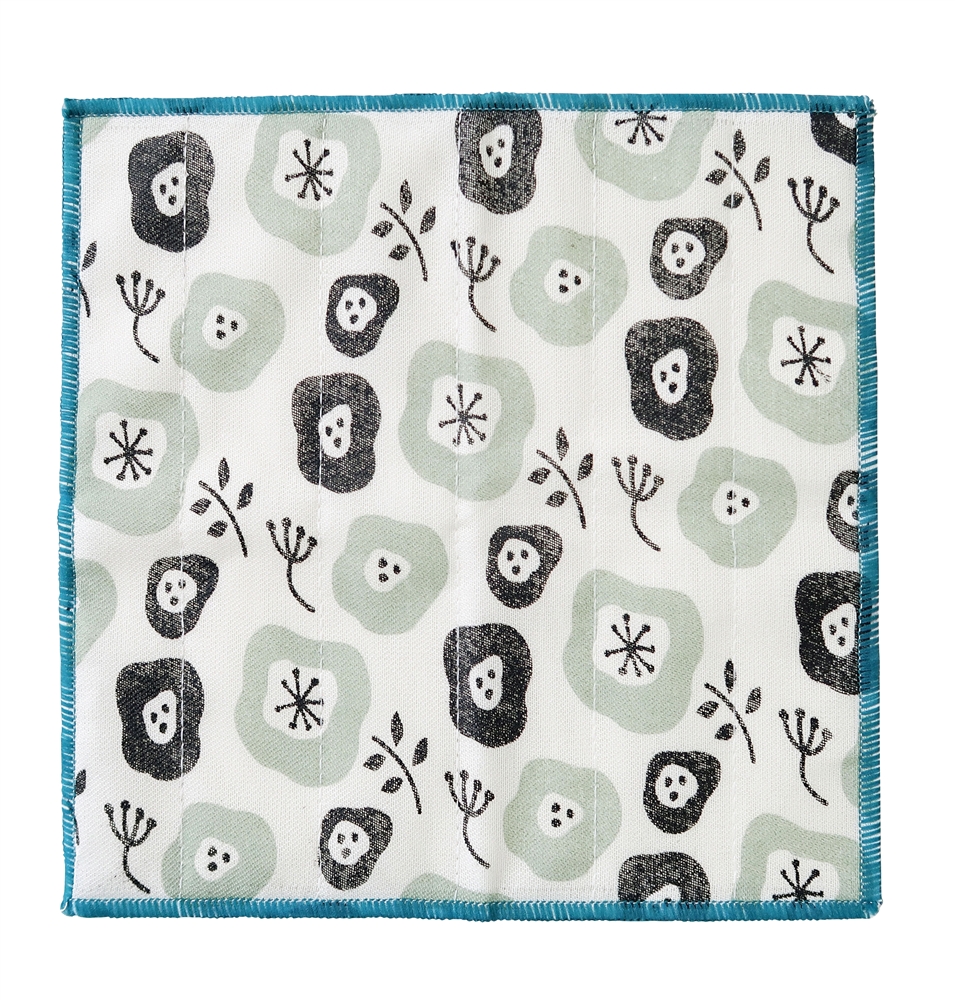 かや織ふきん1枚(モダンフラワー)