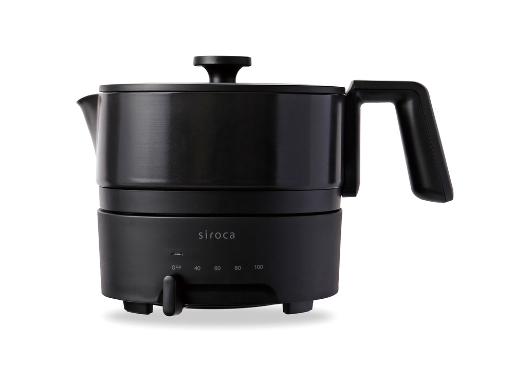 siroca おりょうりケトル ちょいなべ(ブラック)