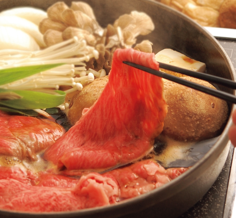 滋賀「松喜屋」近江牛すきやき