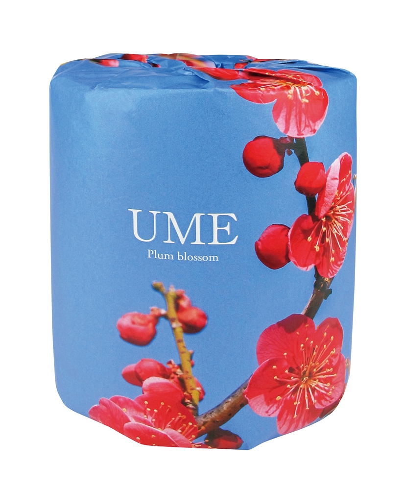 梅の花プリントトイレットロールダブル(30m)