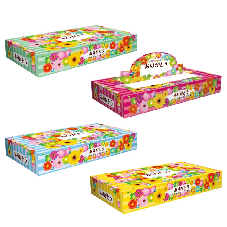 ありがとうBOXティッシュ40W