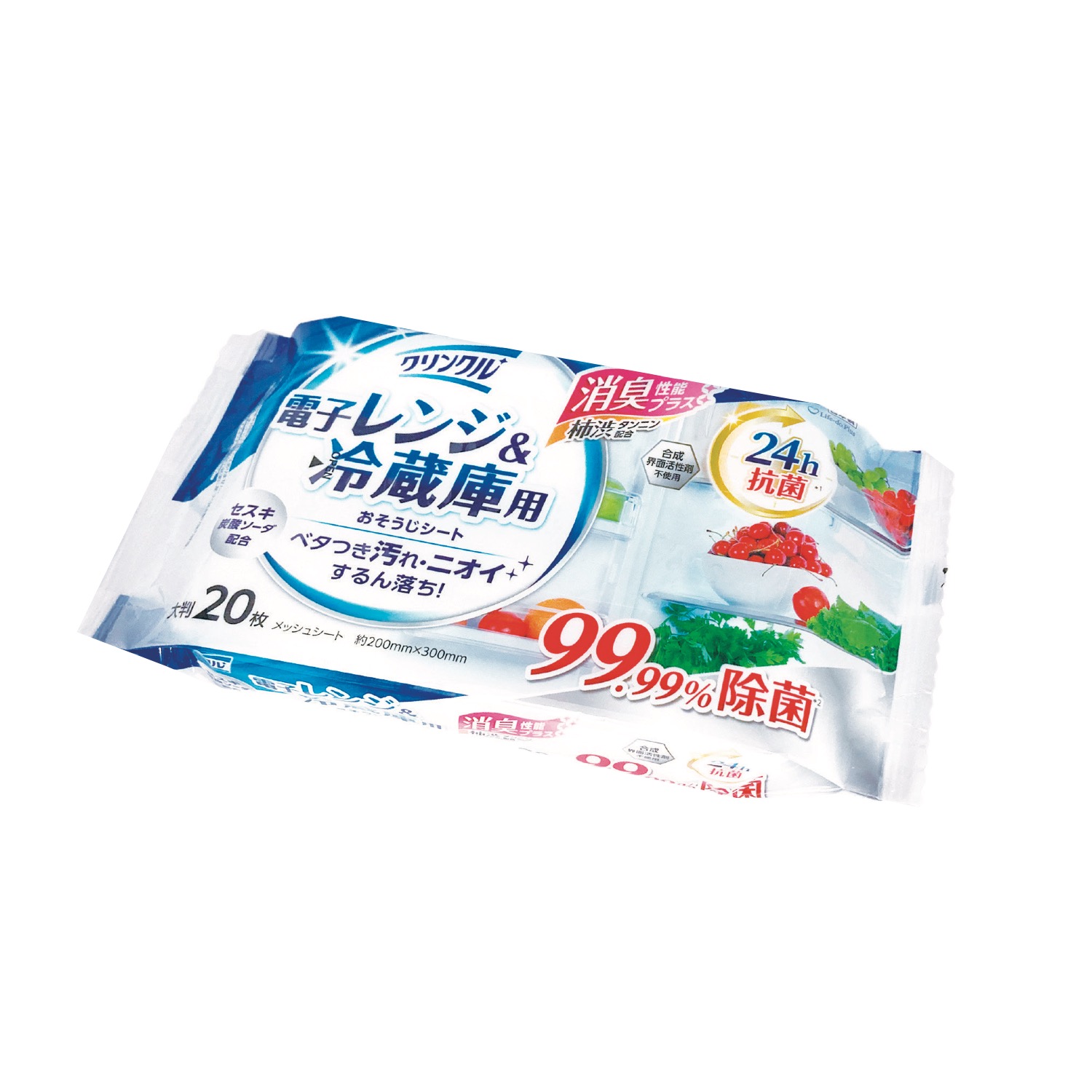 クリンクルおそうじシート 電子レンジ冷蔵庫用20枚