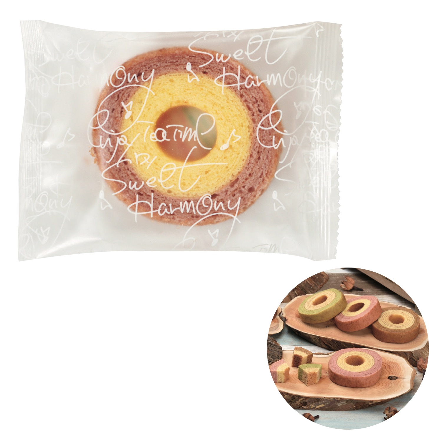 2層バウムクーヘン ストロベリー&ミルク