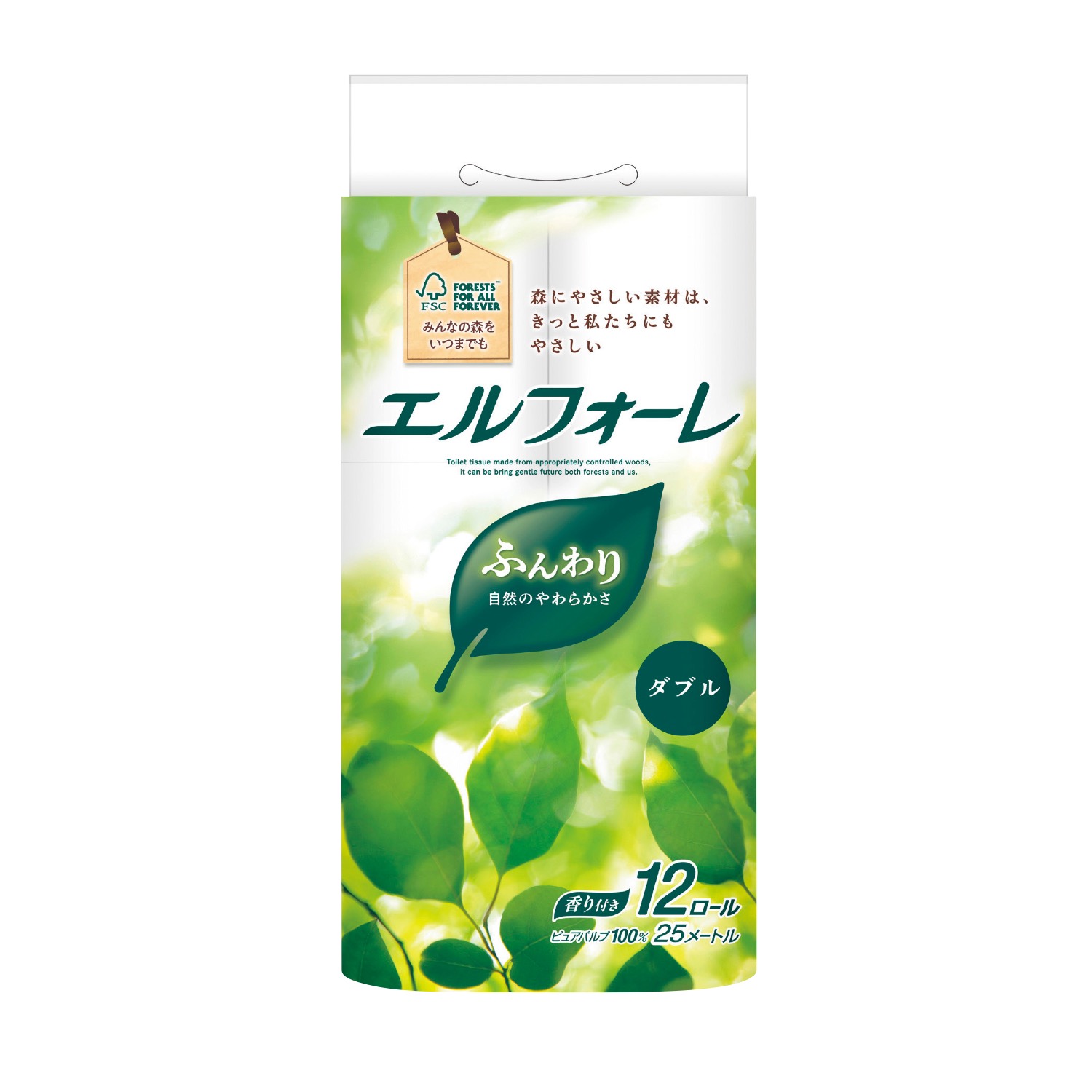 エルフォーレ トイレットティシュー12ロール ダブル