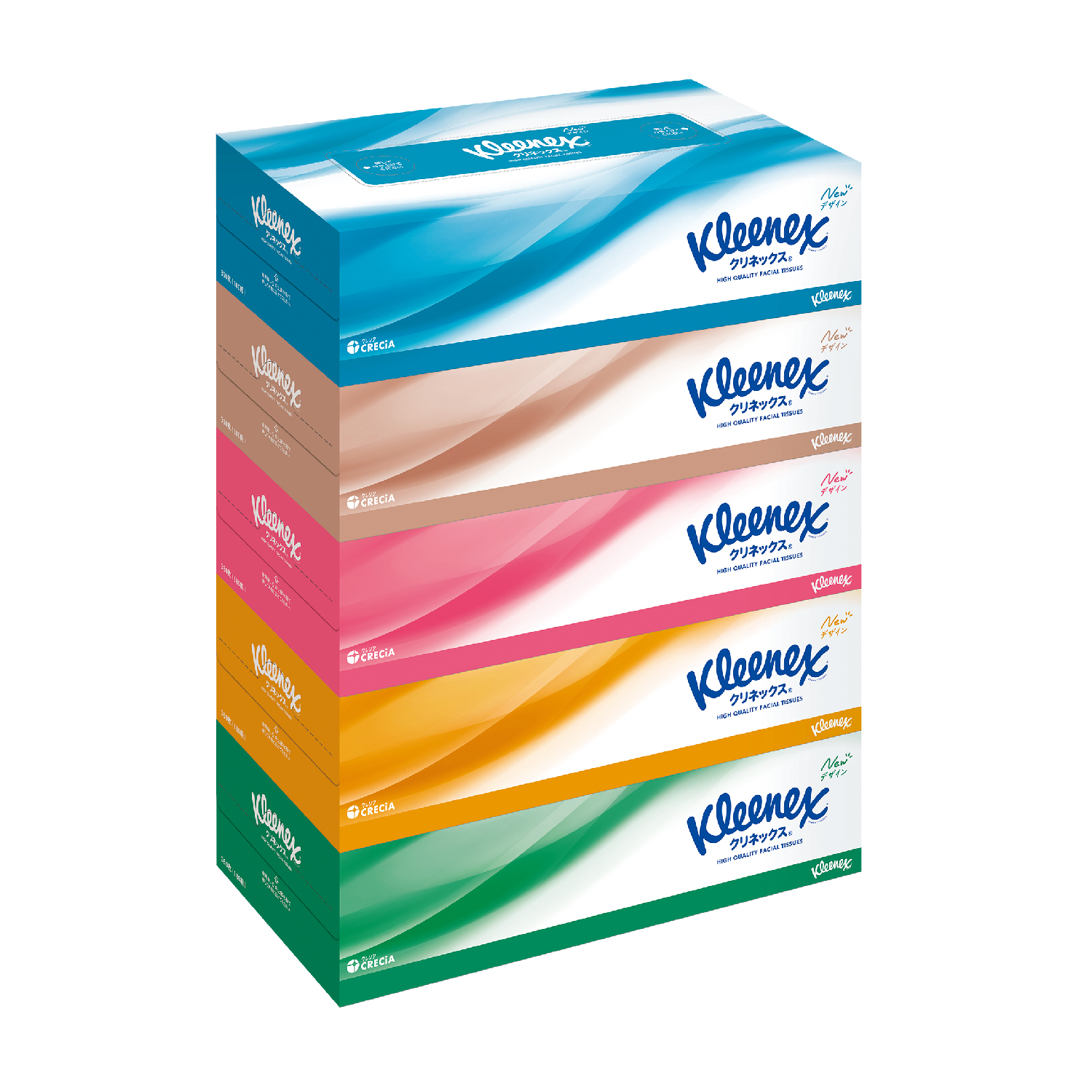 クリネックス ティシュー180W5個組
