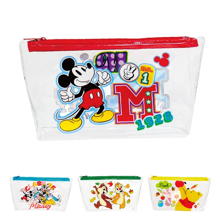 キャラクターカラフルクリアポーチ