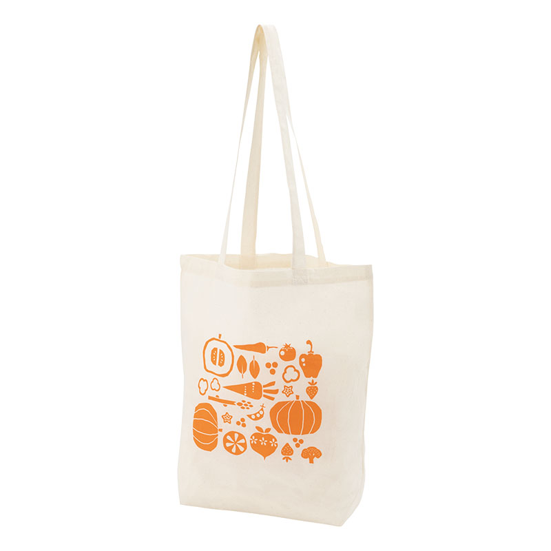 ベジフル マチありコットンバッグ ナチュラル