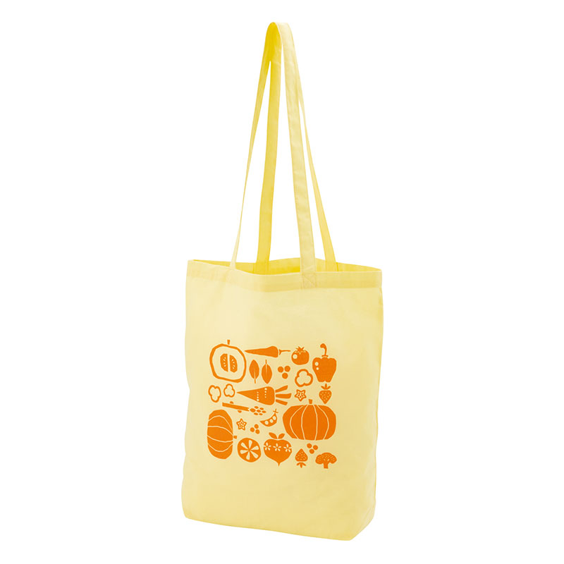 ベジフル マチありコットンバッグ イエロー