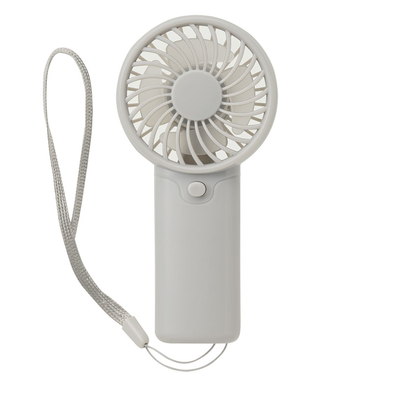 カラモ ストラップ付きハンディファン ライトグレー