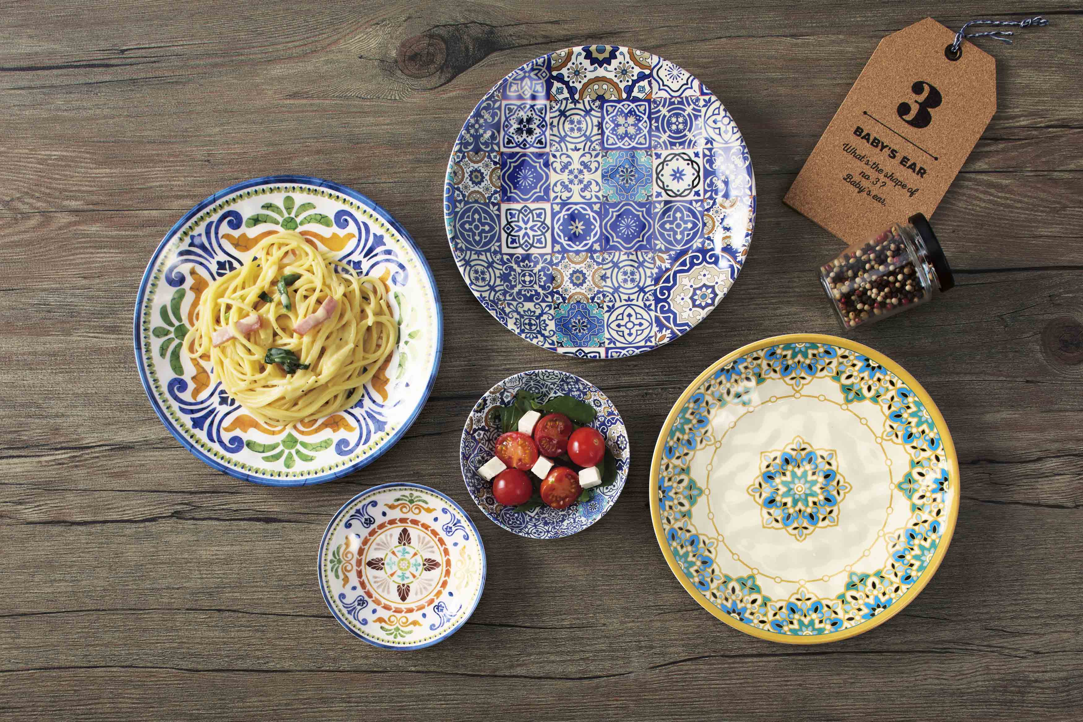 ラステリア／陶器みたいなミニプレート2枚セット