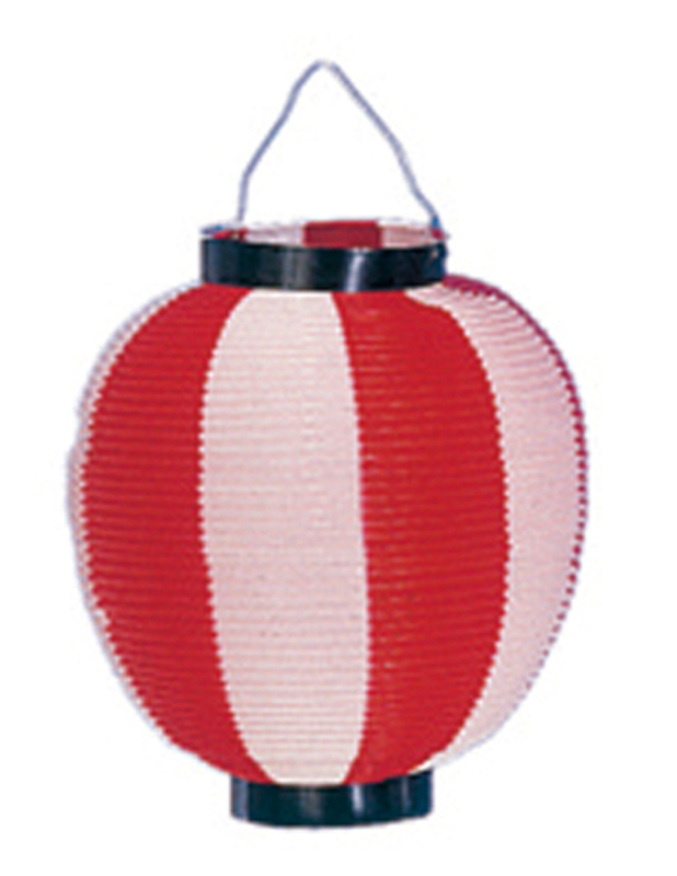 ポリ提灯大ニ色(T-5)赤/白
