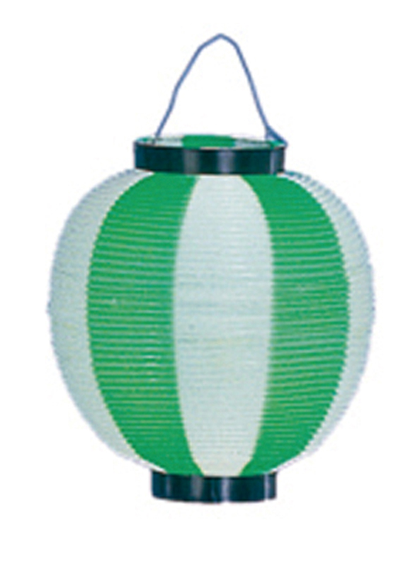 ポリ提灯大ニ色(T-5)緑/白