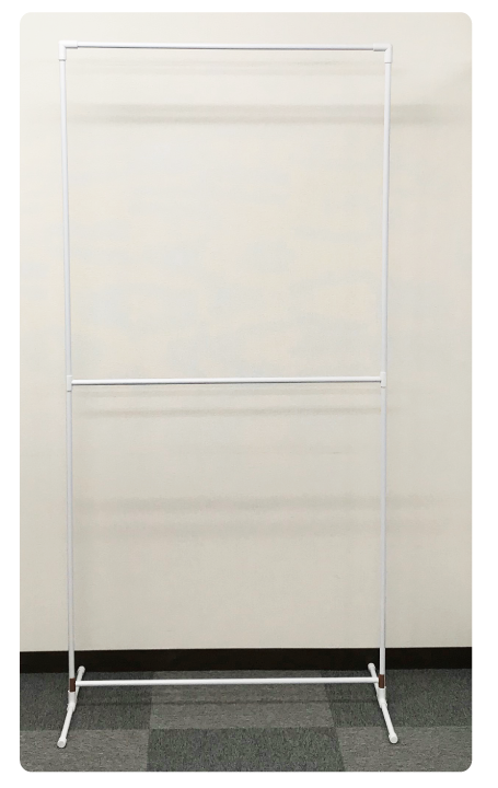 タペストリースタンド半月16φ用白4ケ付