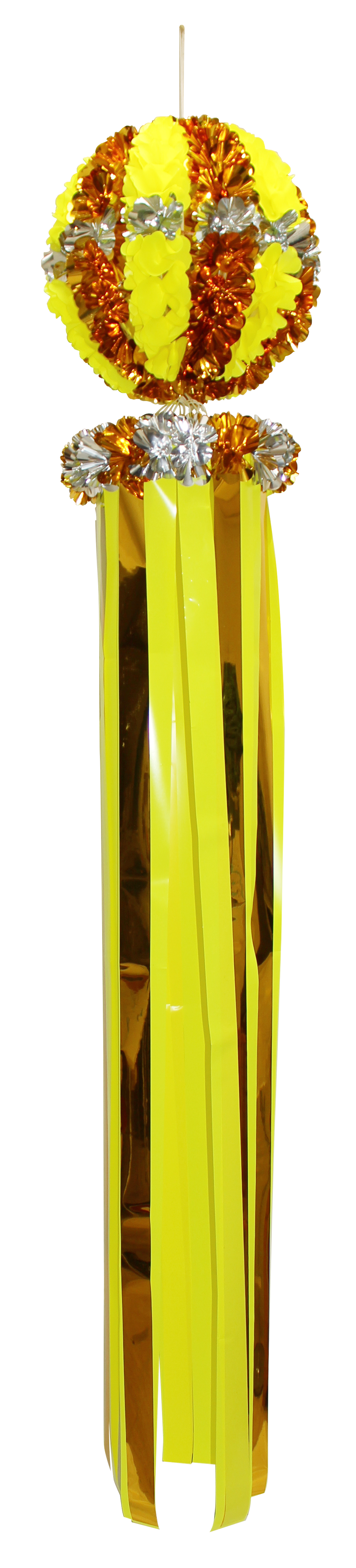 デラックスくす玉吹き流し イエロー