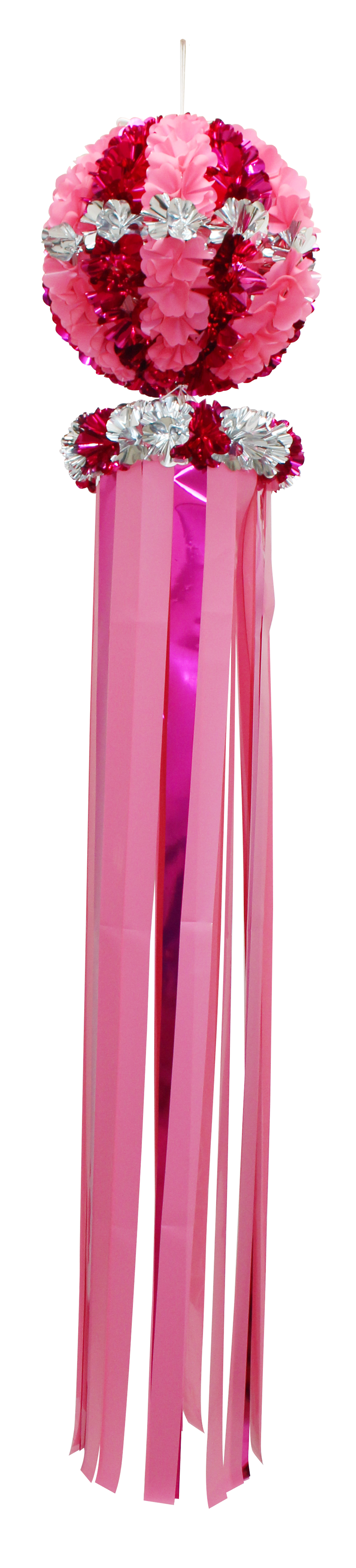 デラックスくす玉吹き流し ピンク