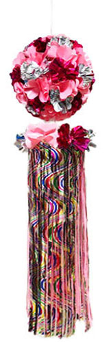 ZETウェーブくす玉吹き流し ピンク