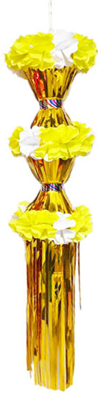 メッキ二連つづみ吹流し イエロー