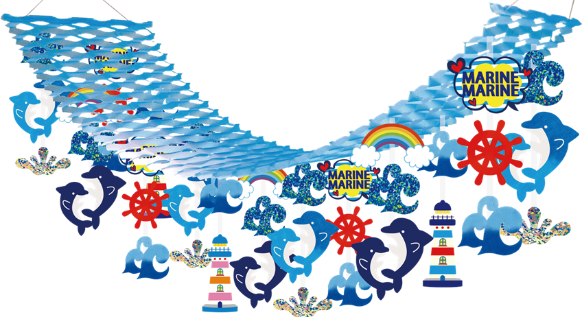 親子イルカプリーツハンガー