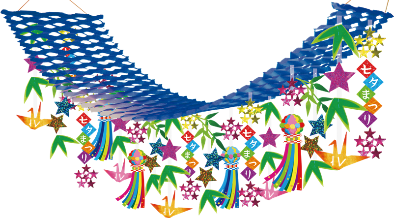 七夕まつりプリーツハンガー