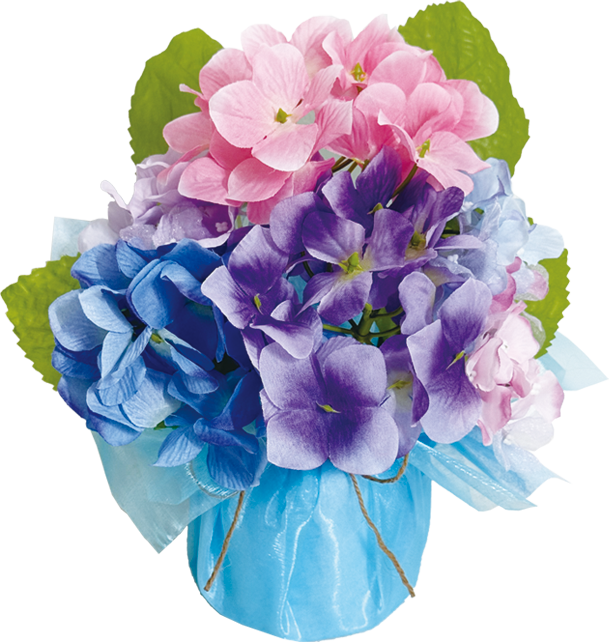 カラフルあじさいスタンド