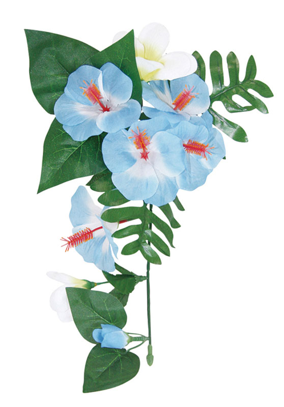 ハンギング ハイビスカス&プルメリアブルー