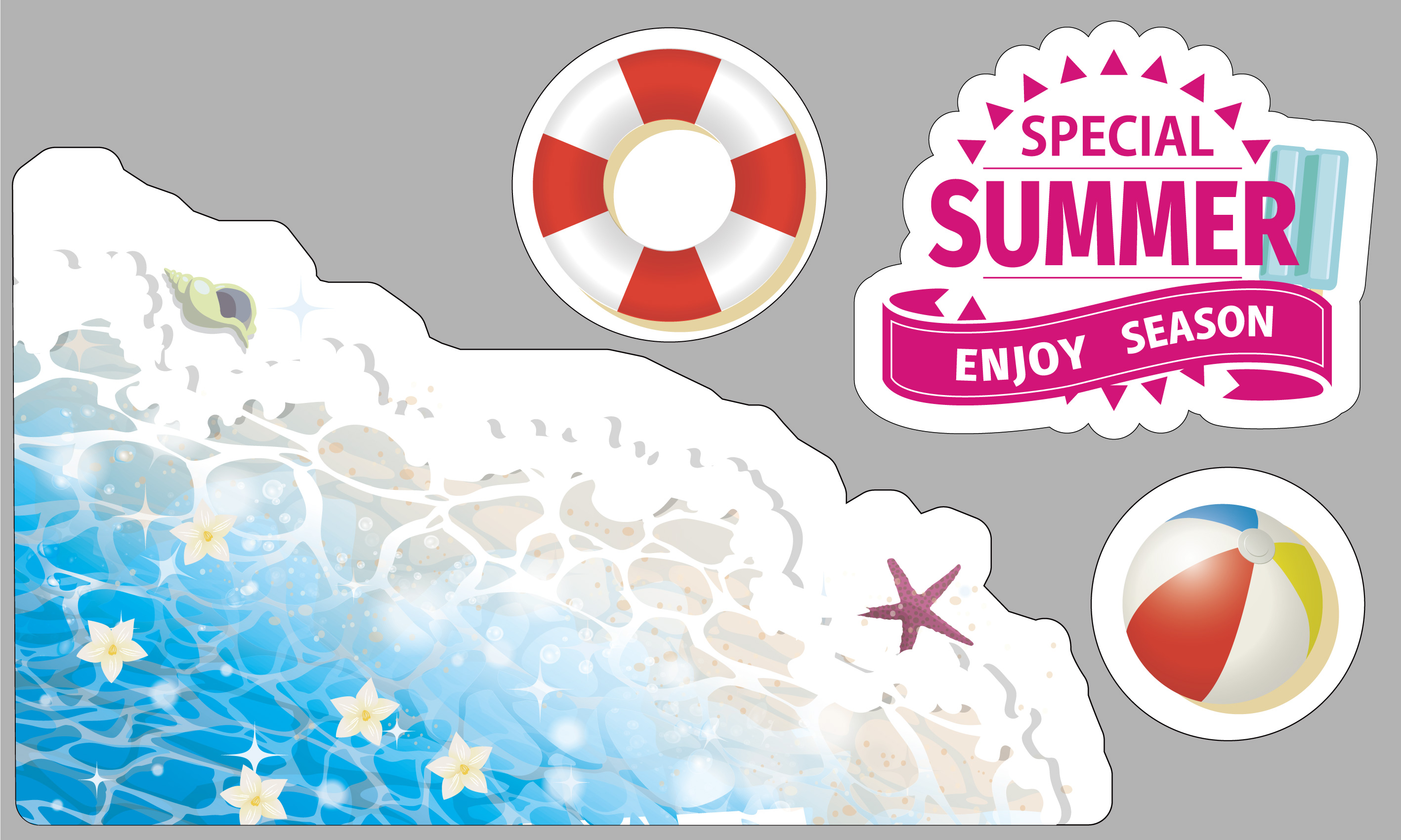 ウィンドウステッカー 海面